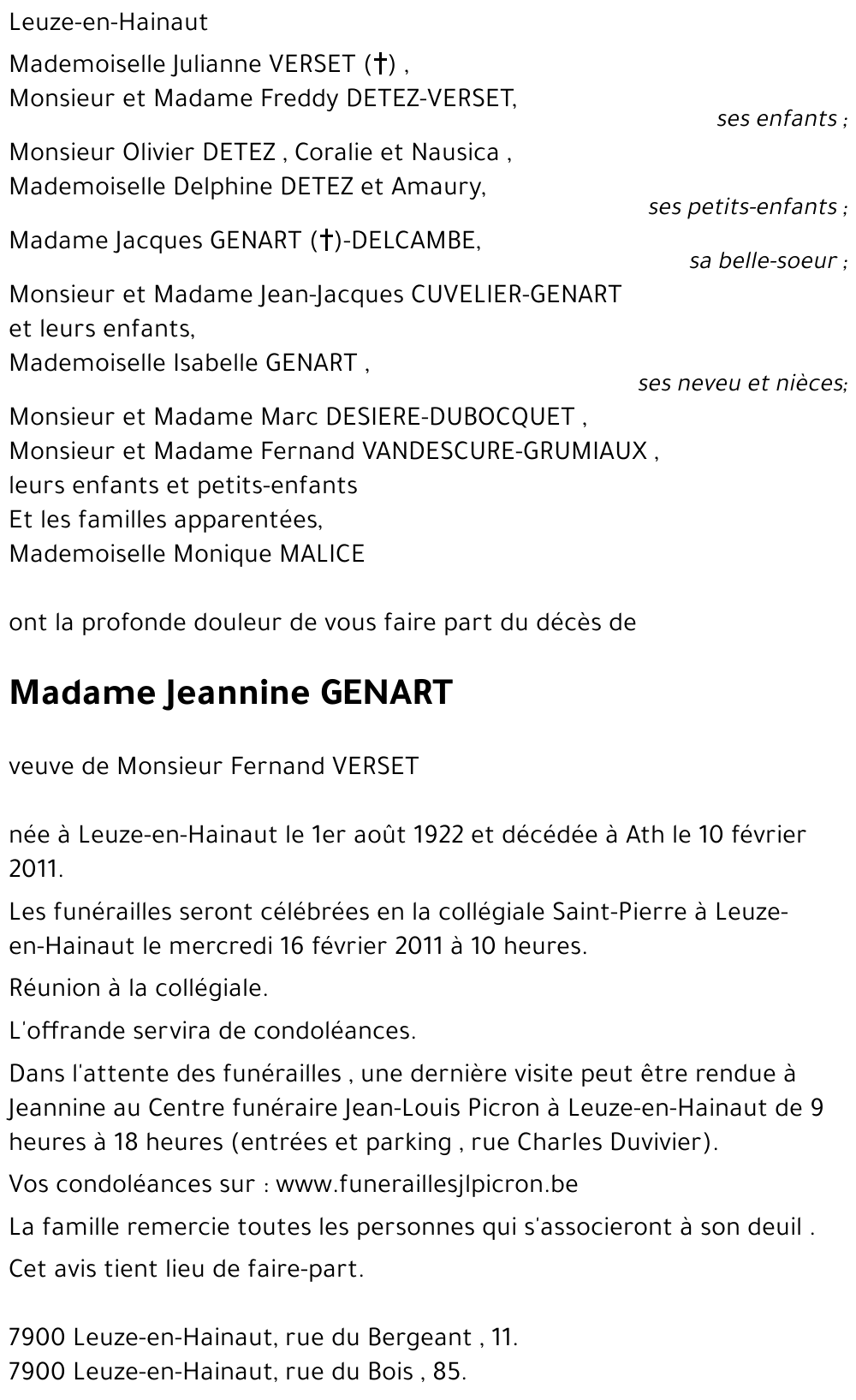 Jeannine GENART
