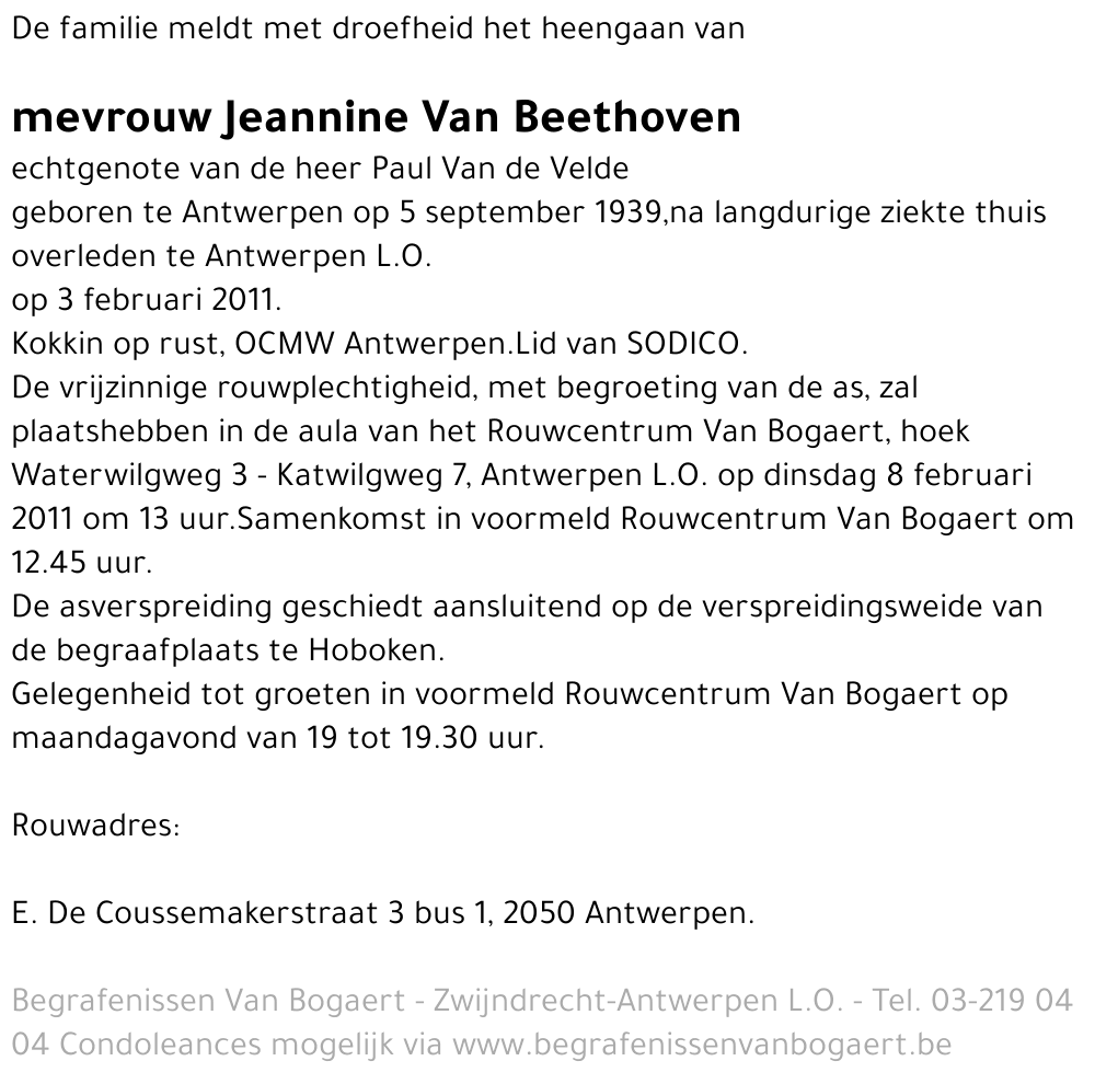 Jeannine Van Beethoven