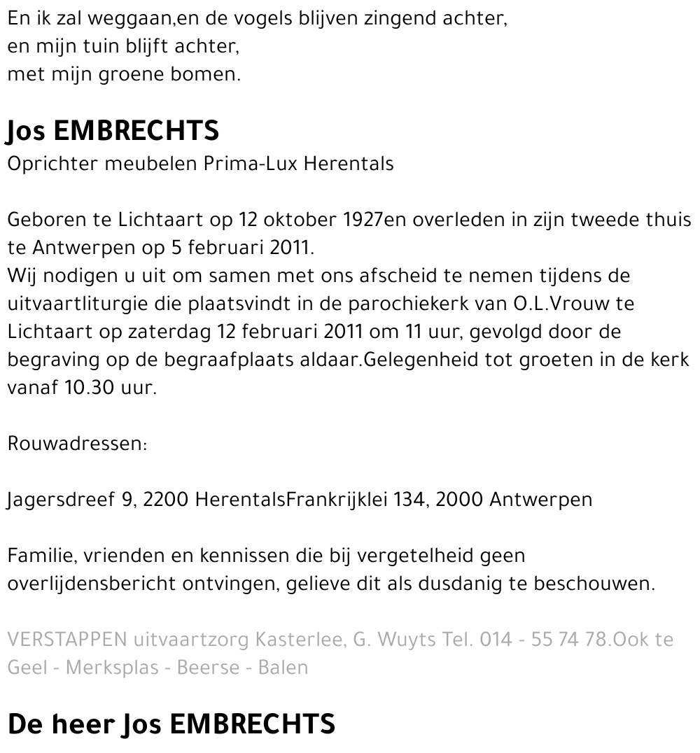 Jos Embrechts