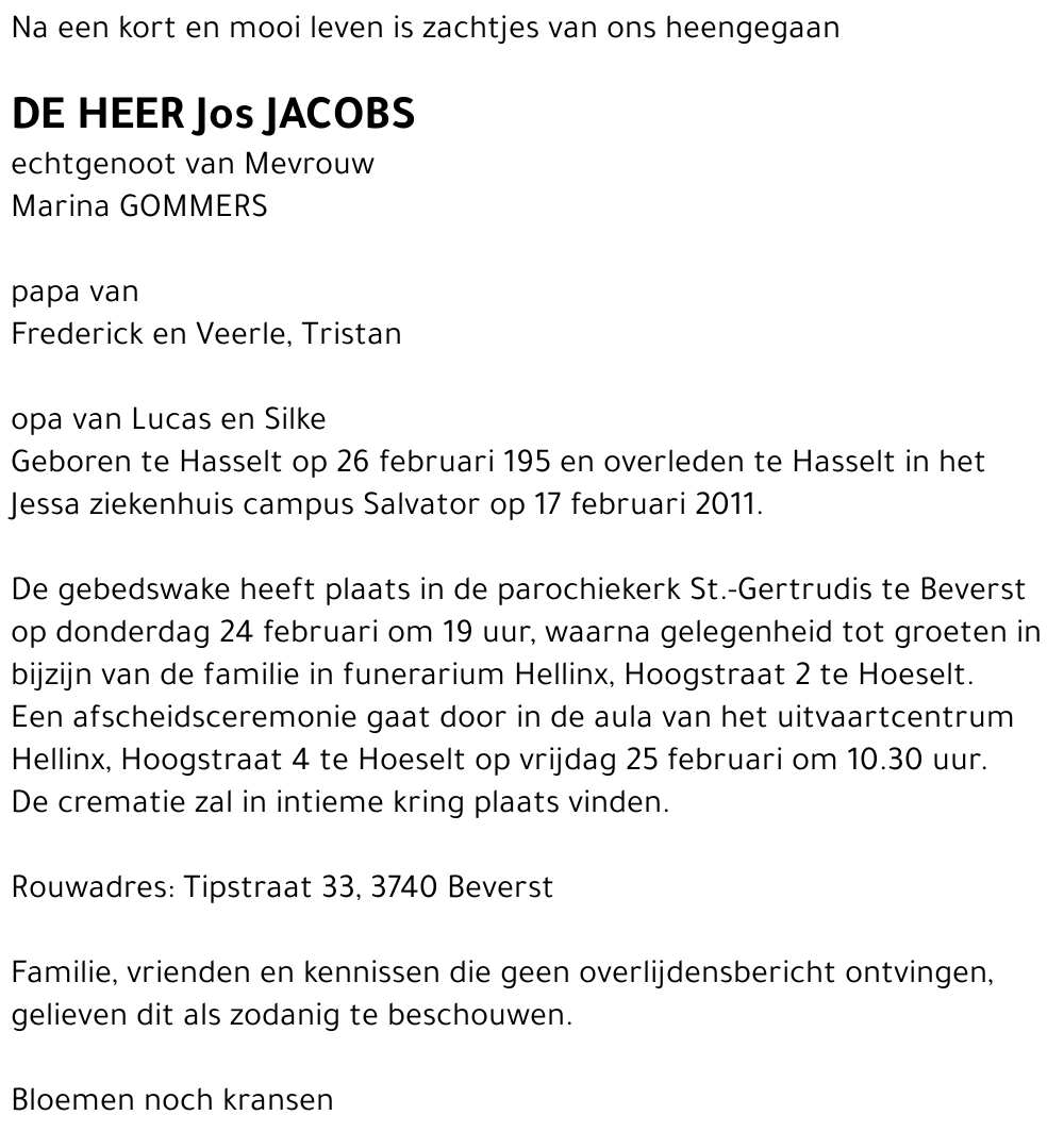 Jos Jacobs