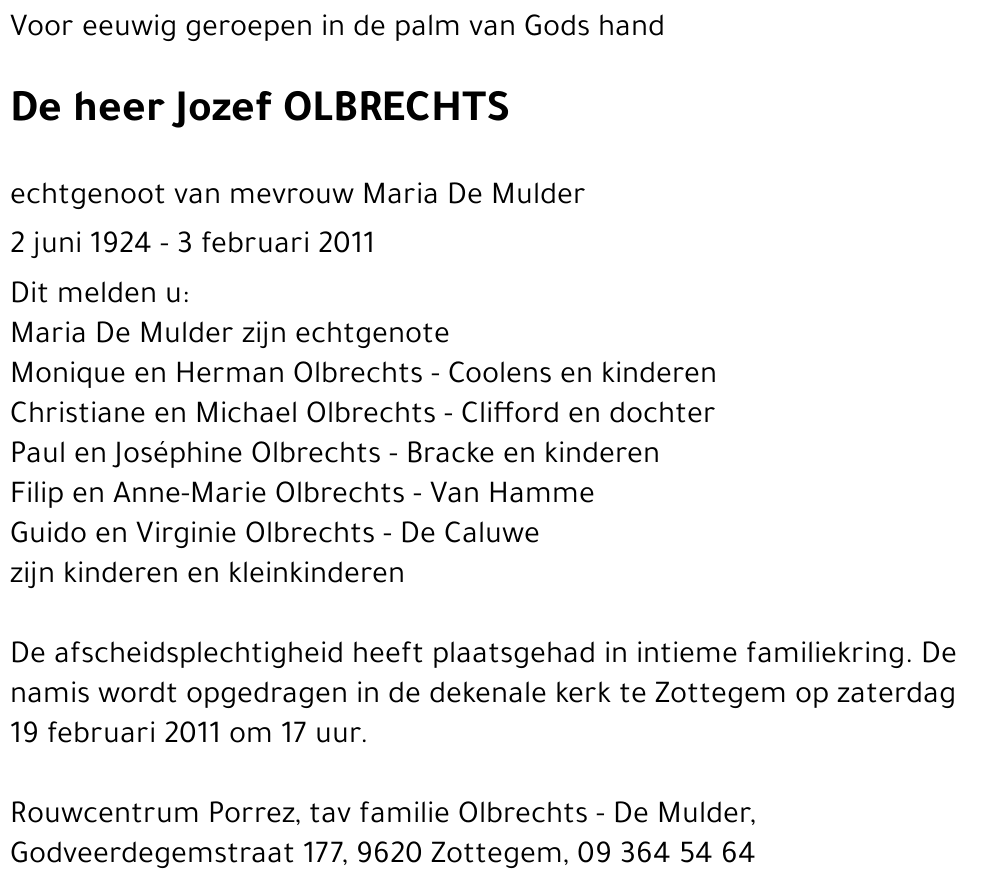 Jozef OLBRECHTS