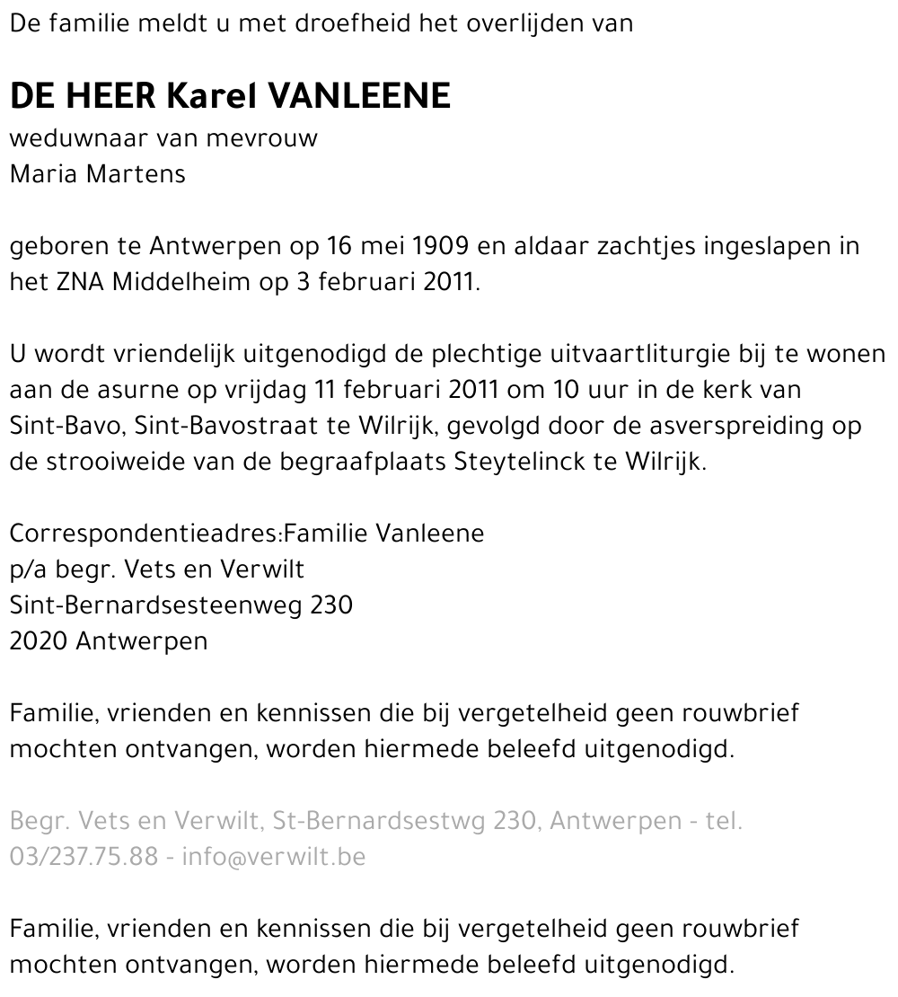 Karel Vanleene