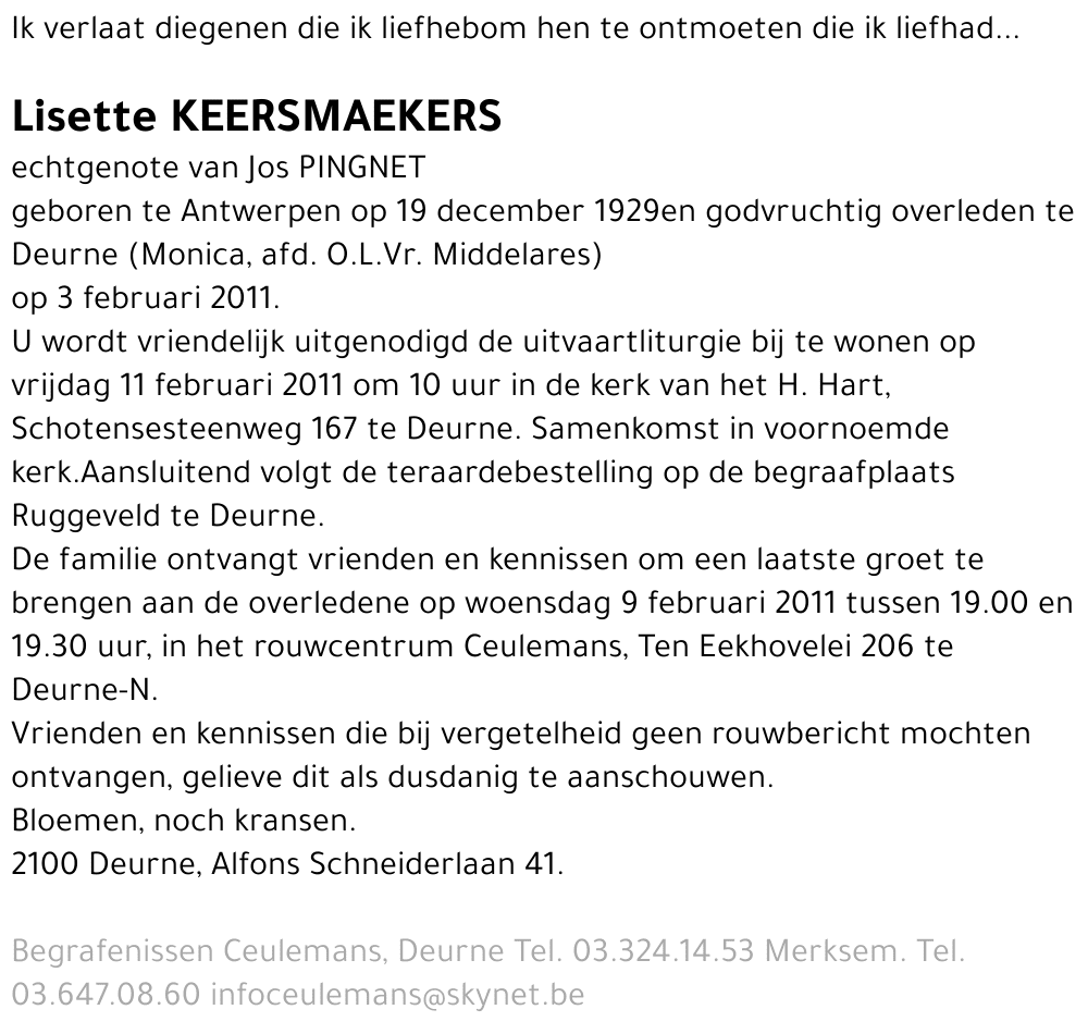 Lisette Keersmaekers