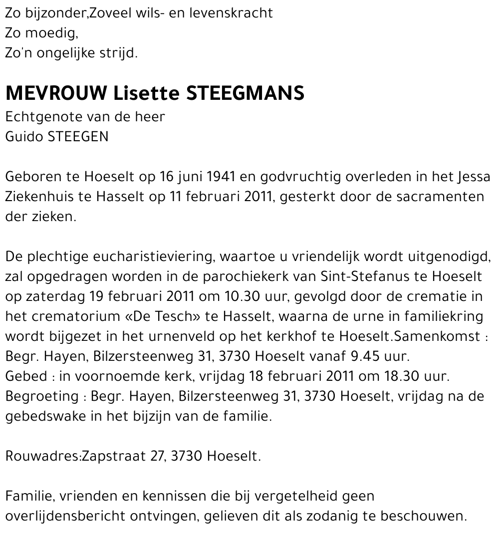 Lisette Steegmans