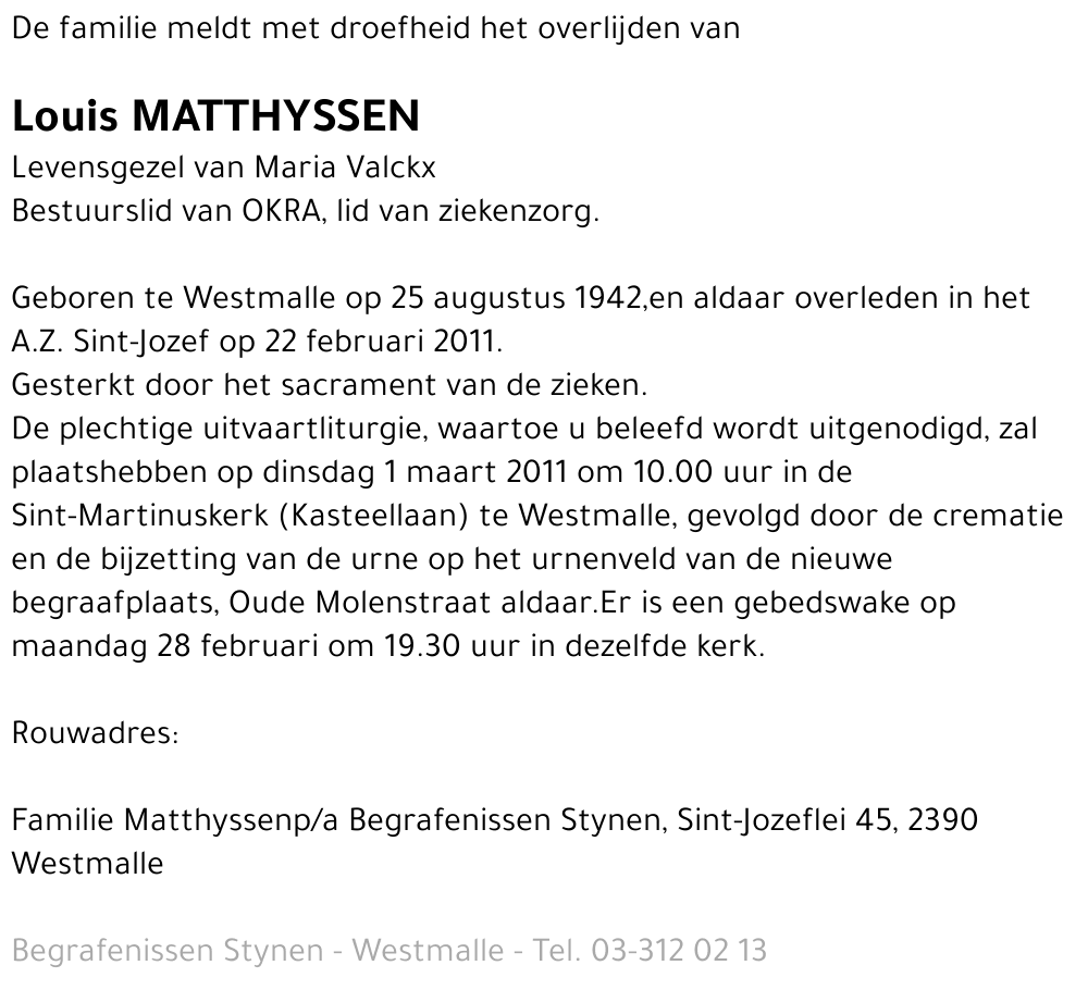 Louis Matthyssen