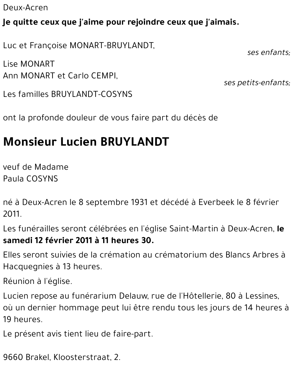 Lucien BRUYLANDT