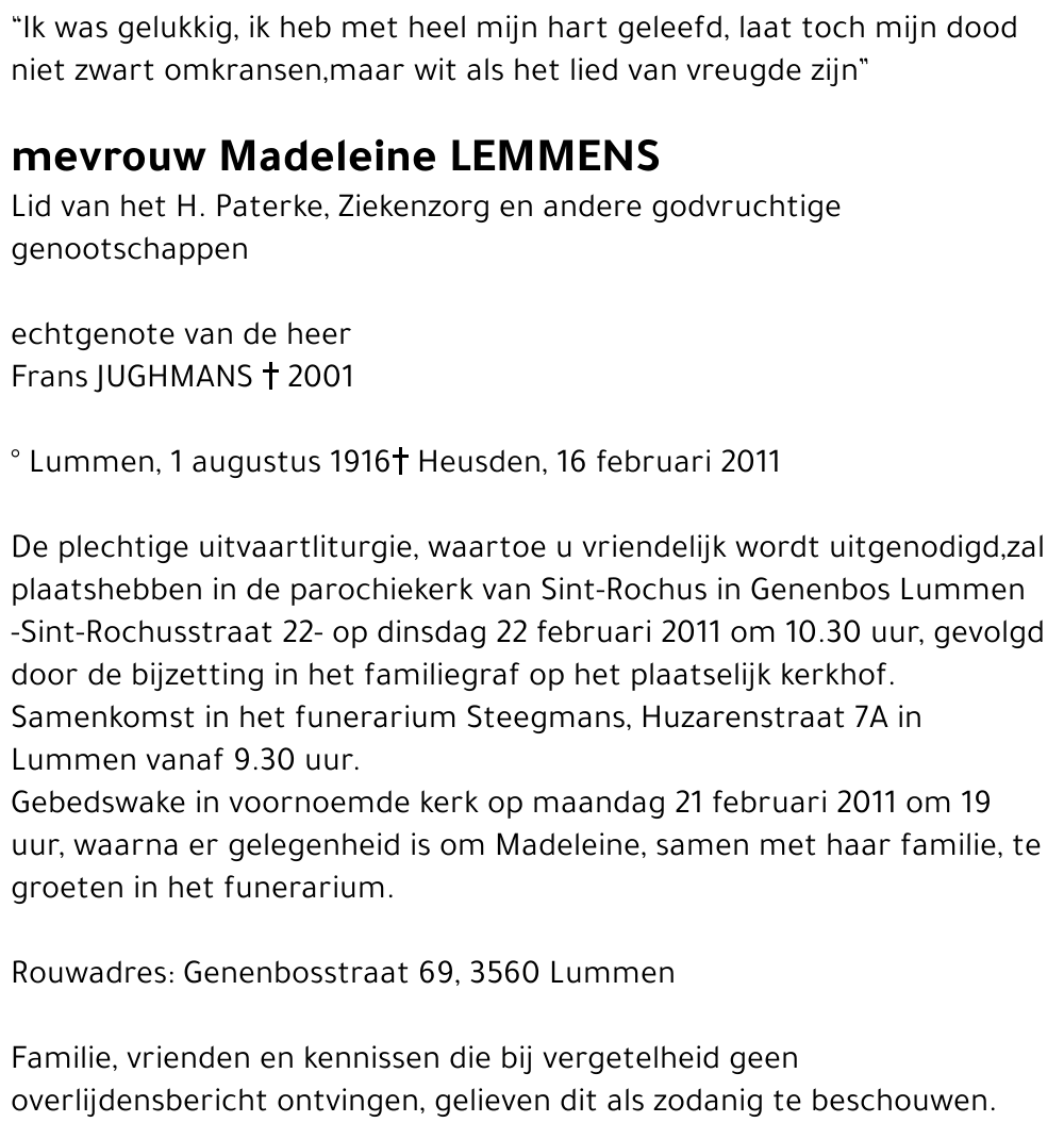 Madeleine LEMMENS