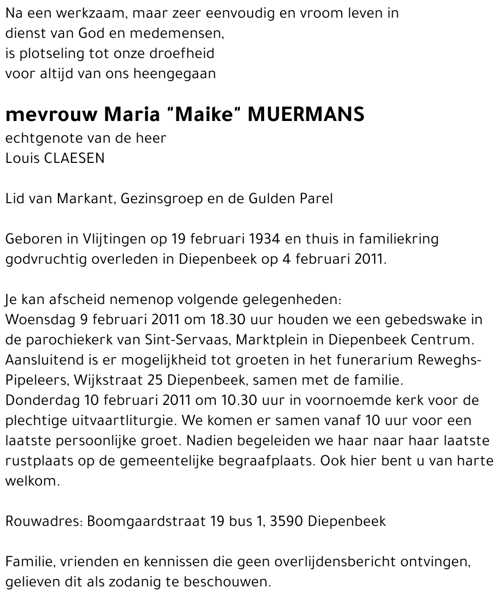 Maria Muermans