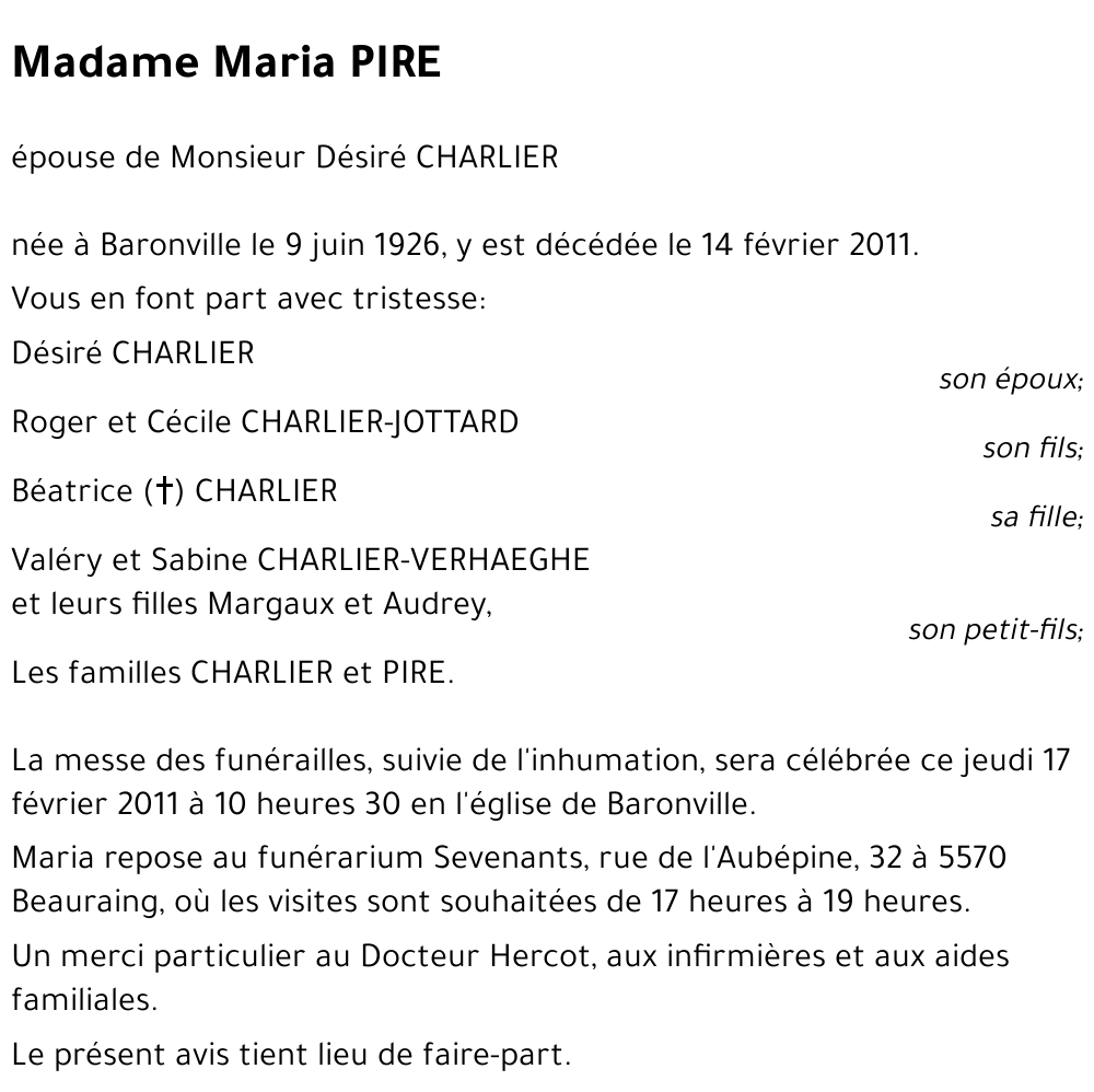 Maria PIRE