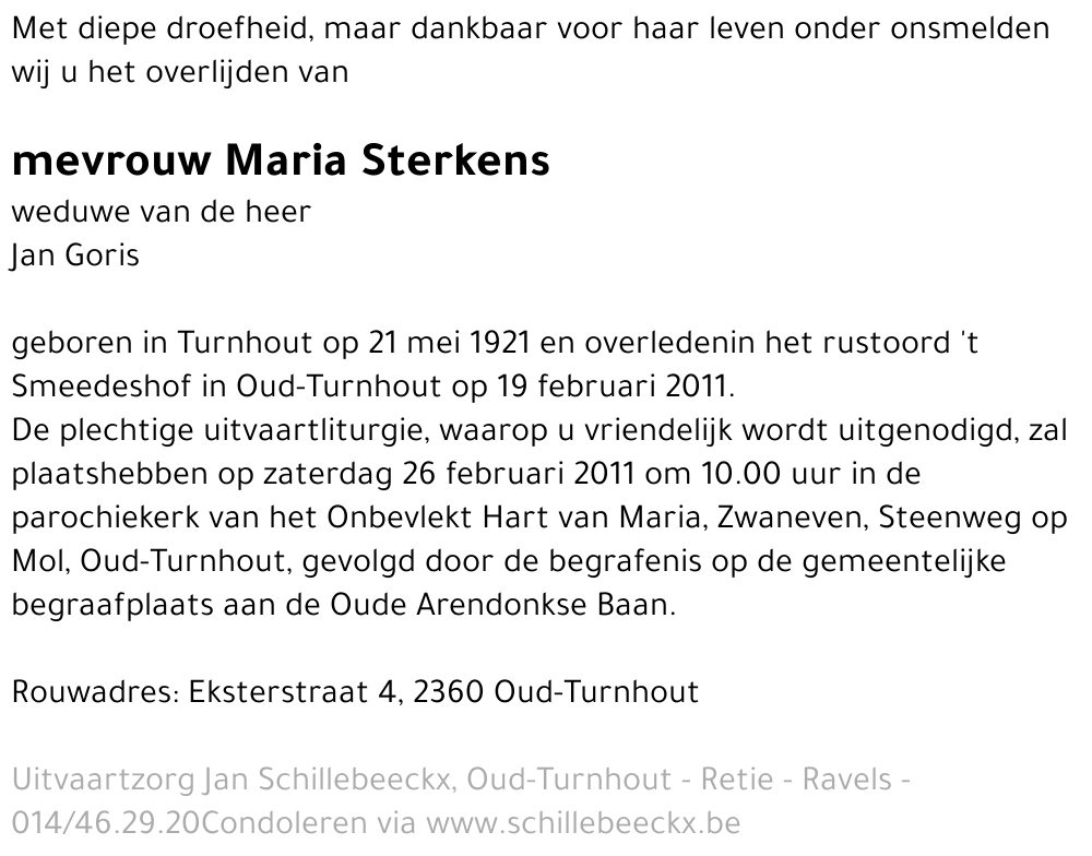 Maria Sterkens