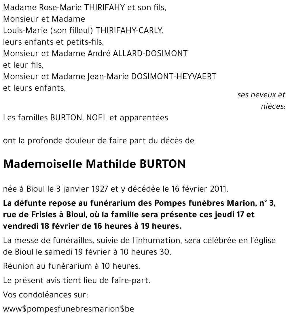 Mathilde BURTON