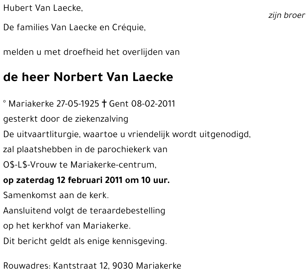 Norbert Van Laecke