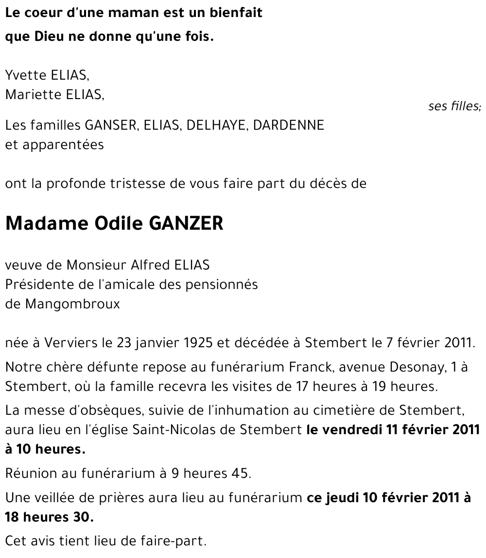 Odile GANZER
