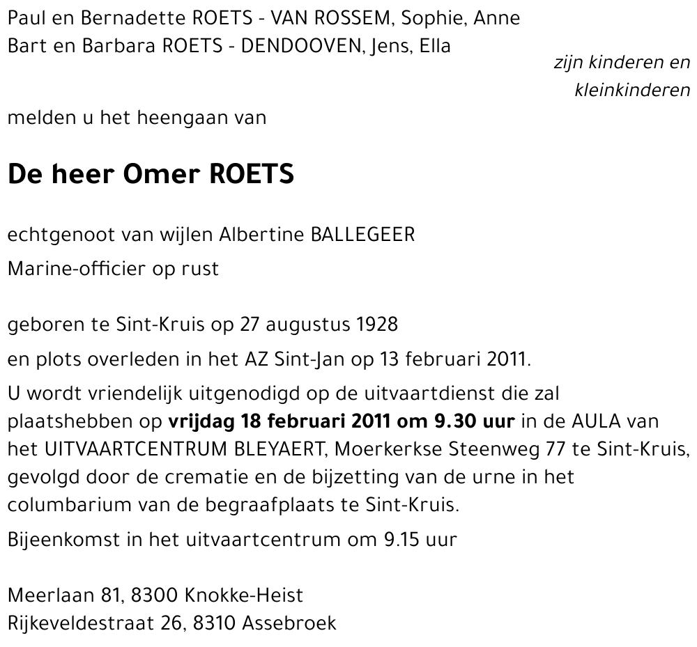 Omer ROETS