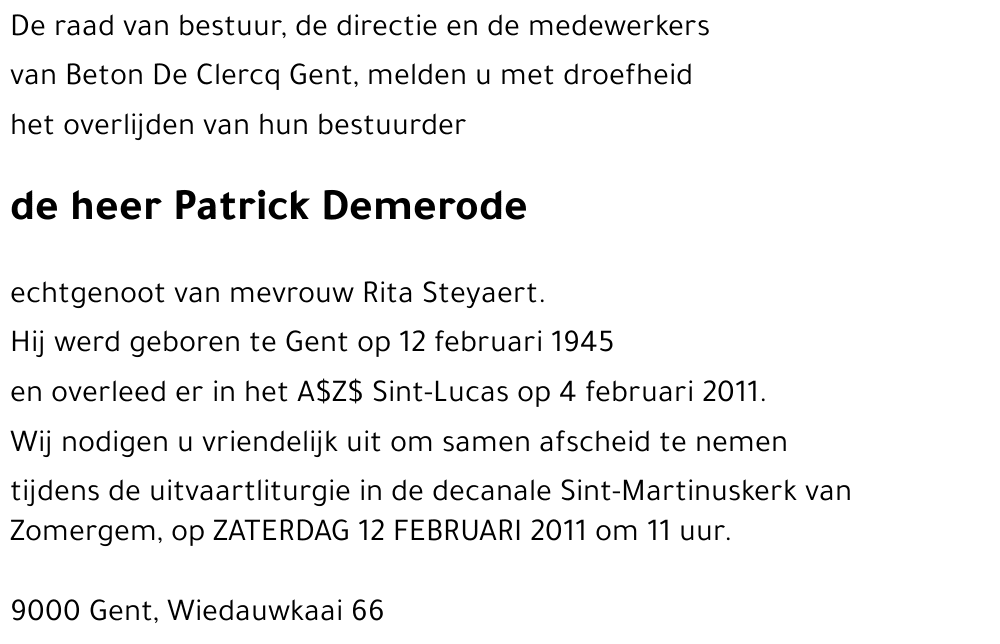 Patrick Demerode