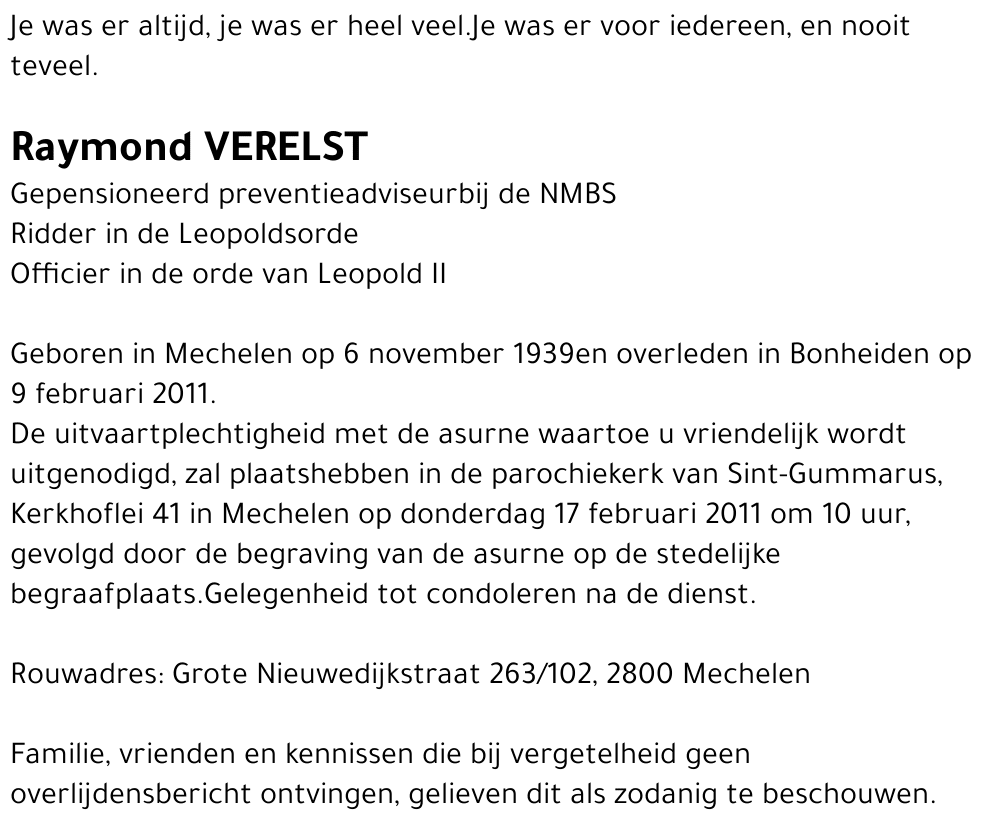 Raymond Verelst