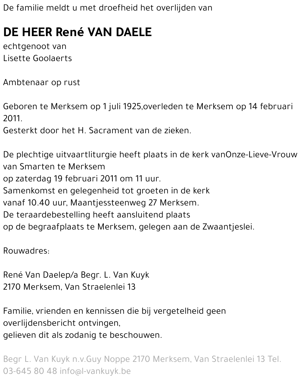 René VAN DAELE