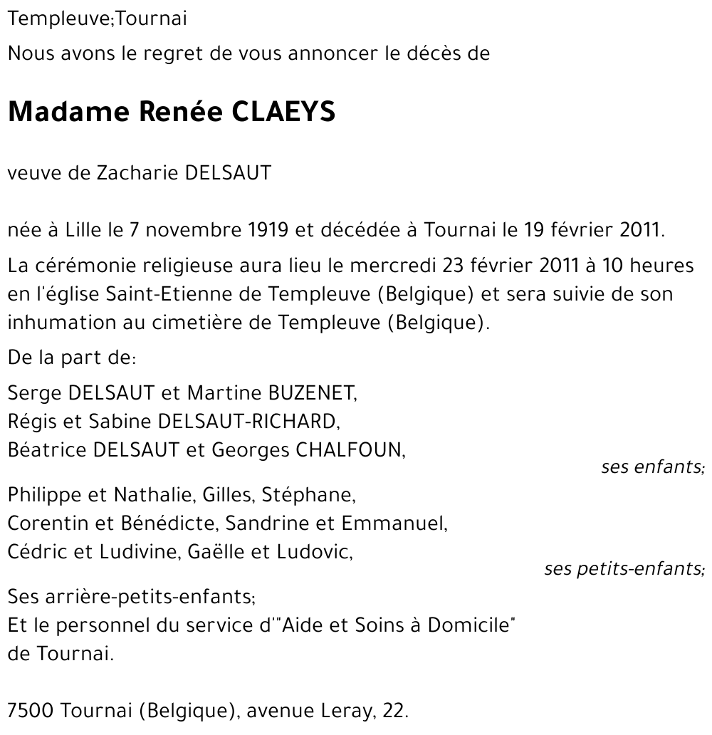 Renée CLAEYS