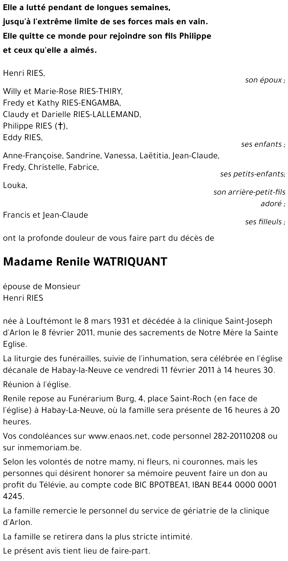 Renile WATRIQUANT