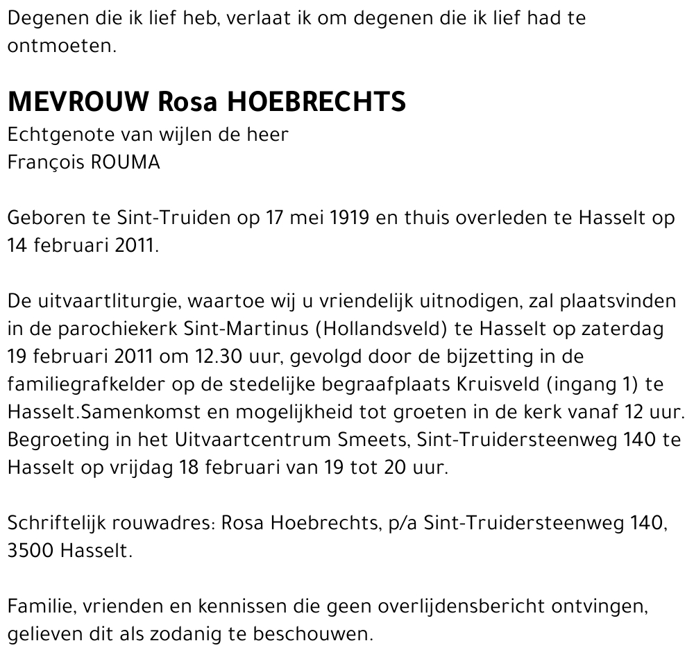 Rosa Hoebrechts