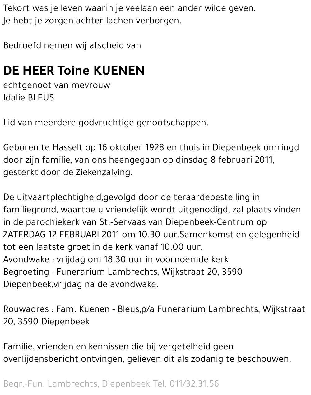 Toine KUENEN