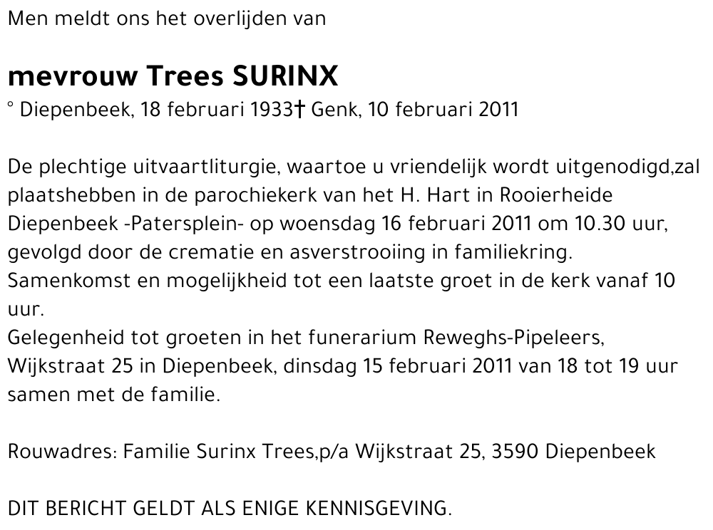 Trees SURINX