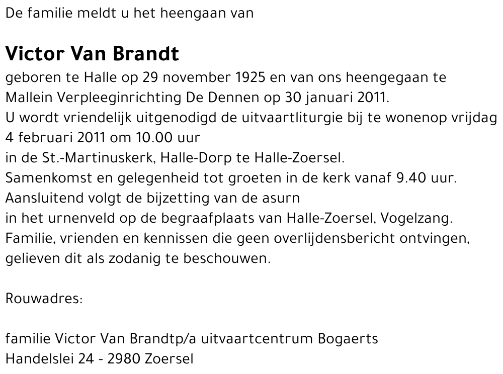 Victor Van Brandt