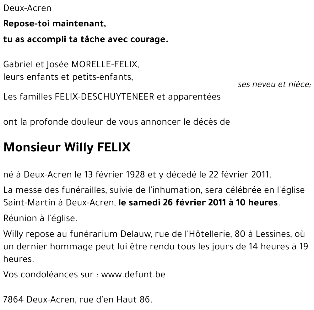 Willy FELIX