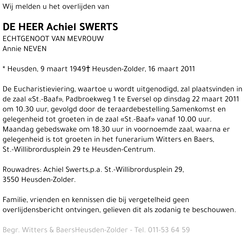 Achiel Swerts