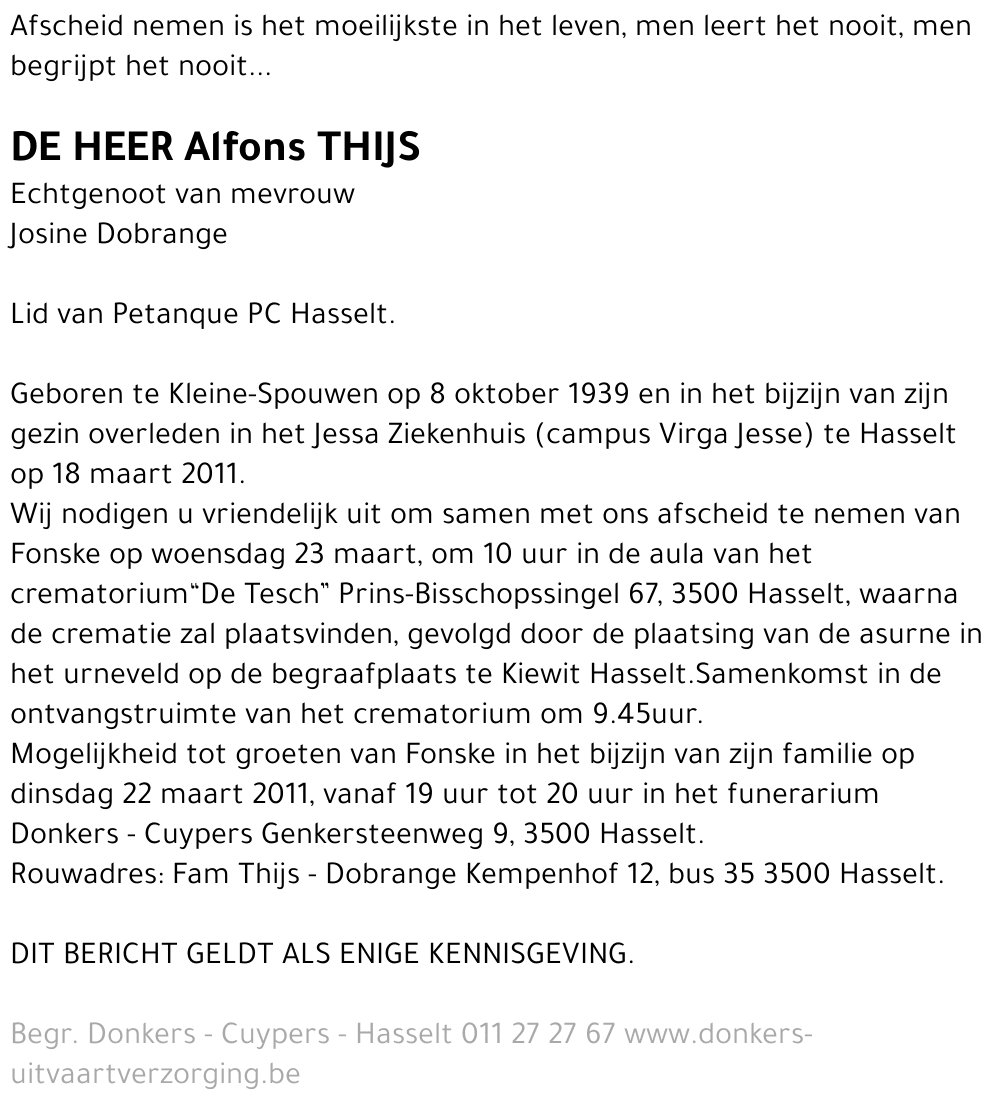 Alfons Thijs