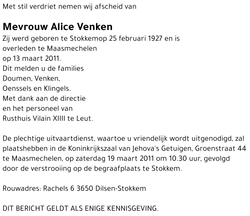 Alice Venken