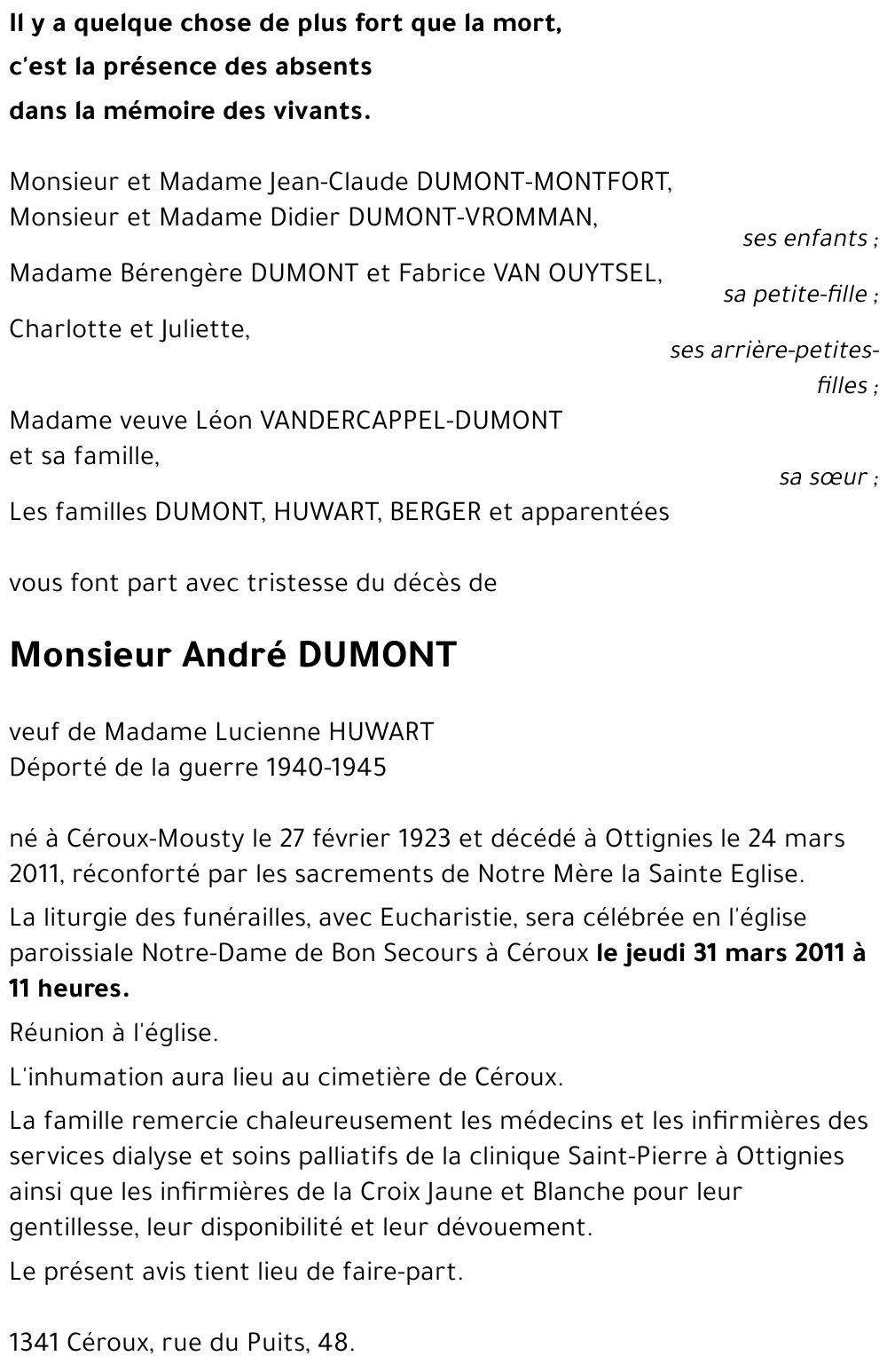 André DUMONT