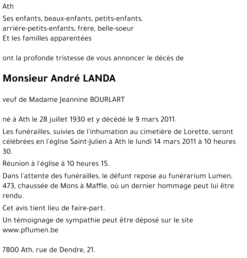 André LANDA
