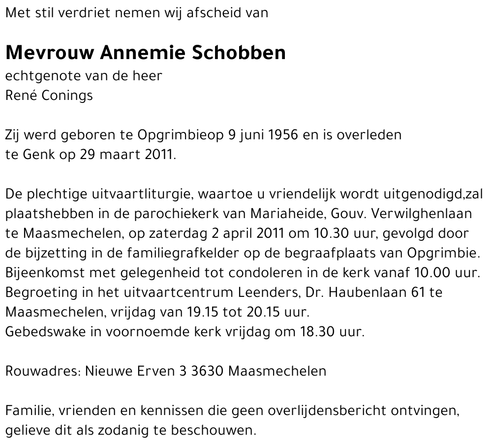 Annemie Schobben