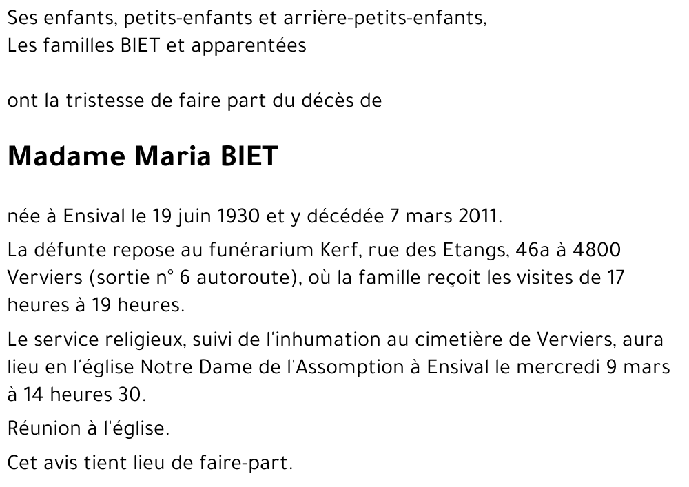 BIET Maria
