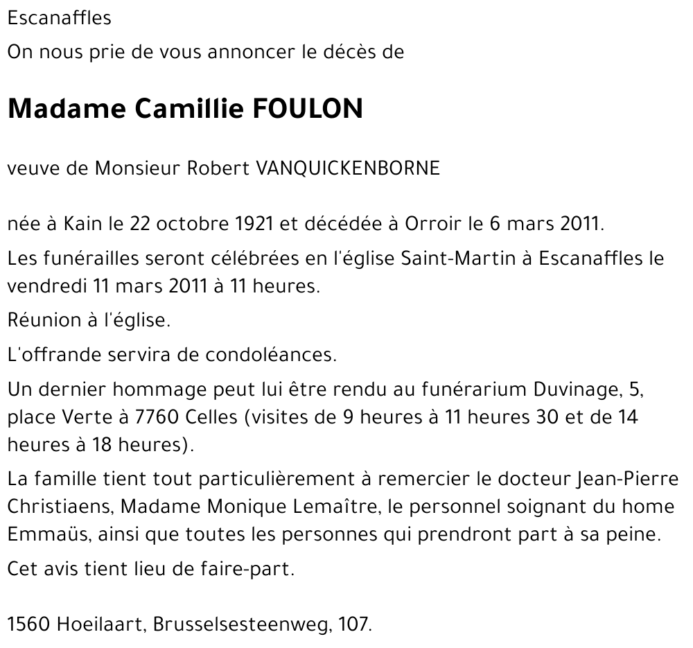 Camillie FOULON