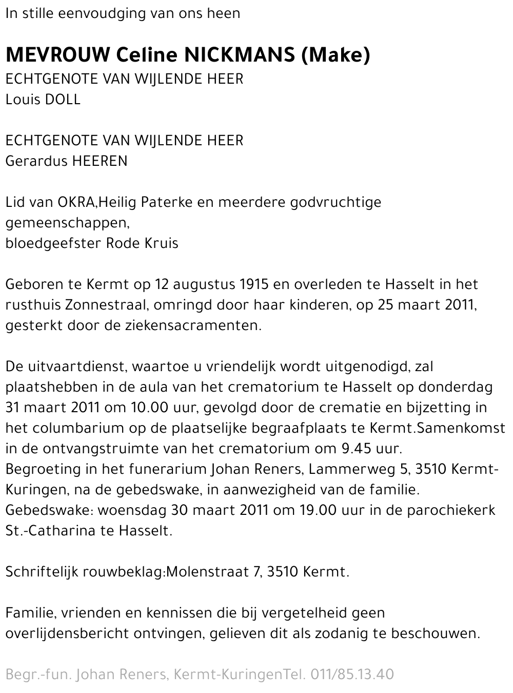 Celine Nickmans (Make)