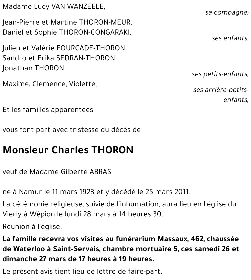 Charles THORON