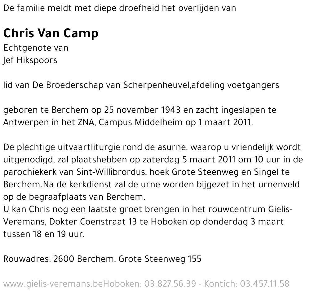 Chris Van Camp