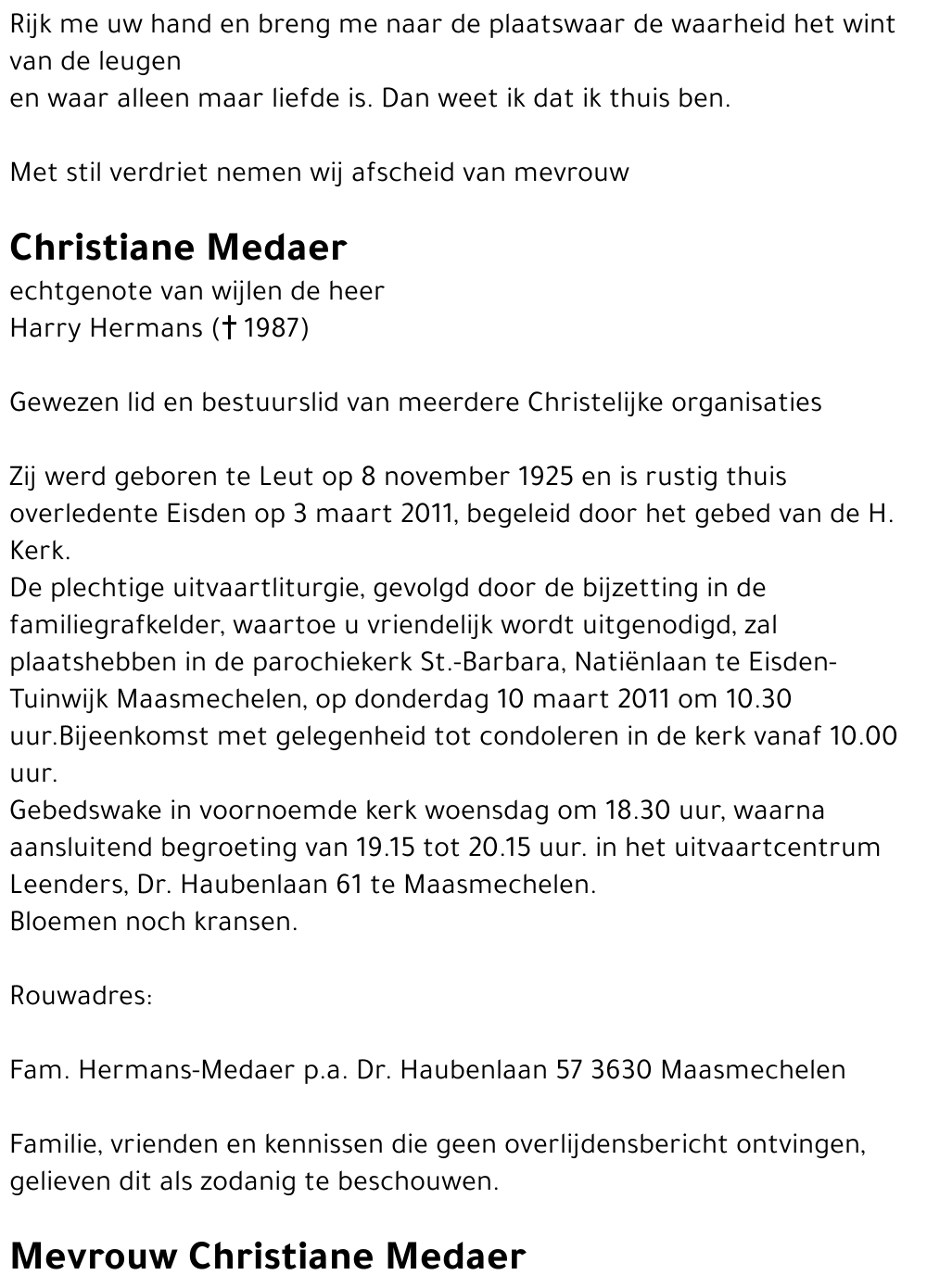 Christiane Medaer