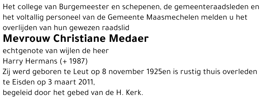 Christiane Medaer