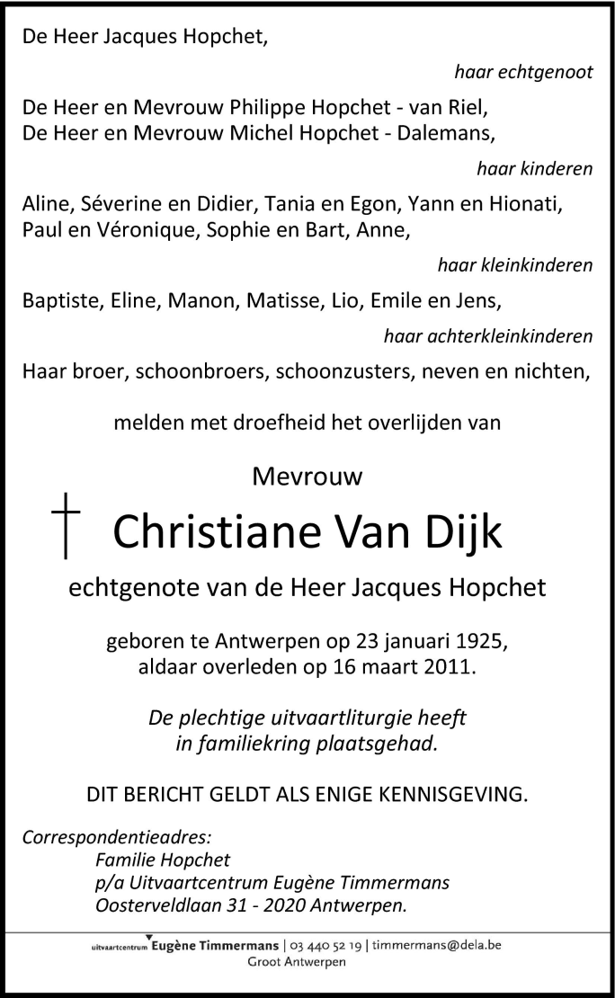 Christiane Van Dijck