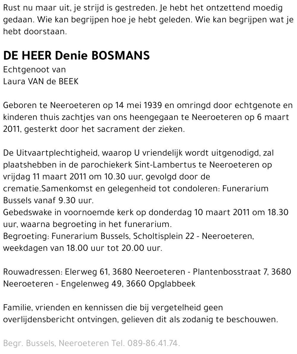 Denie BOSMANS