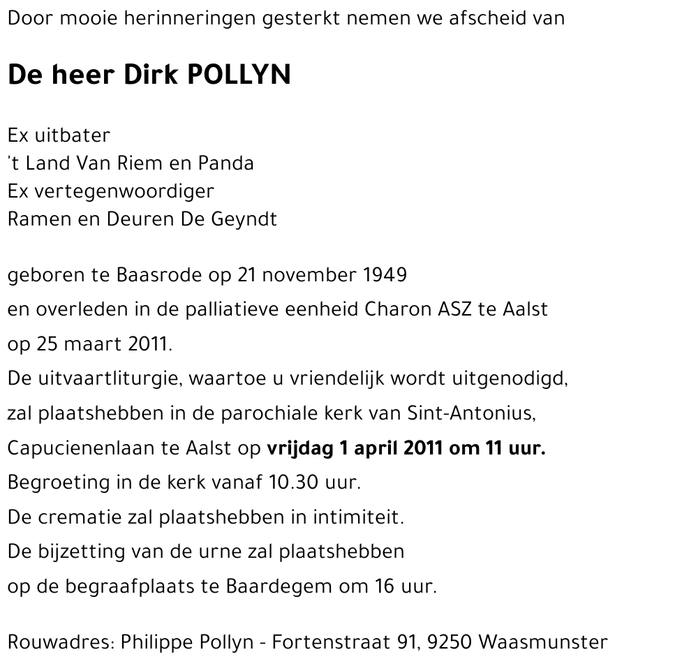 Dirk POLLYN