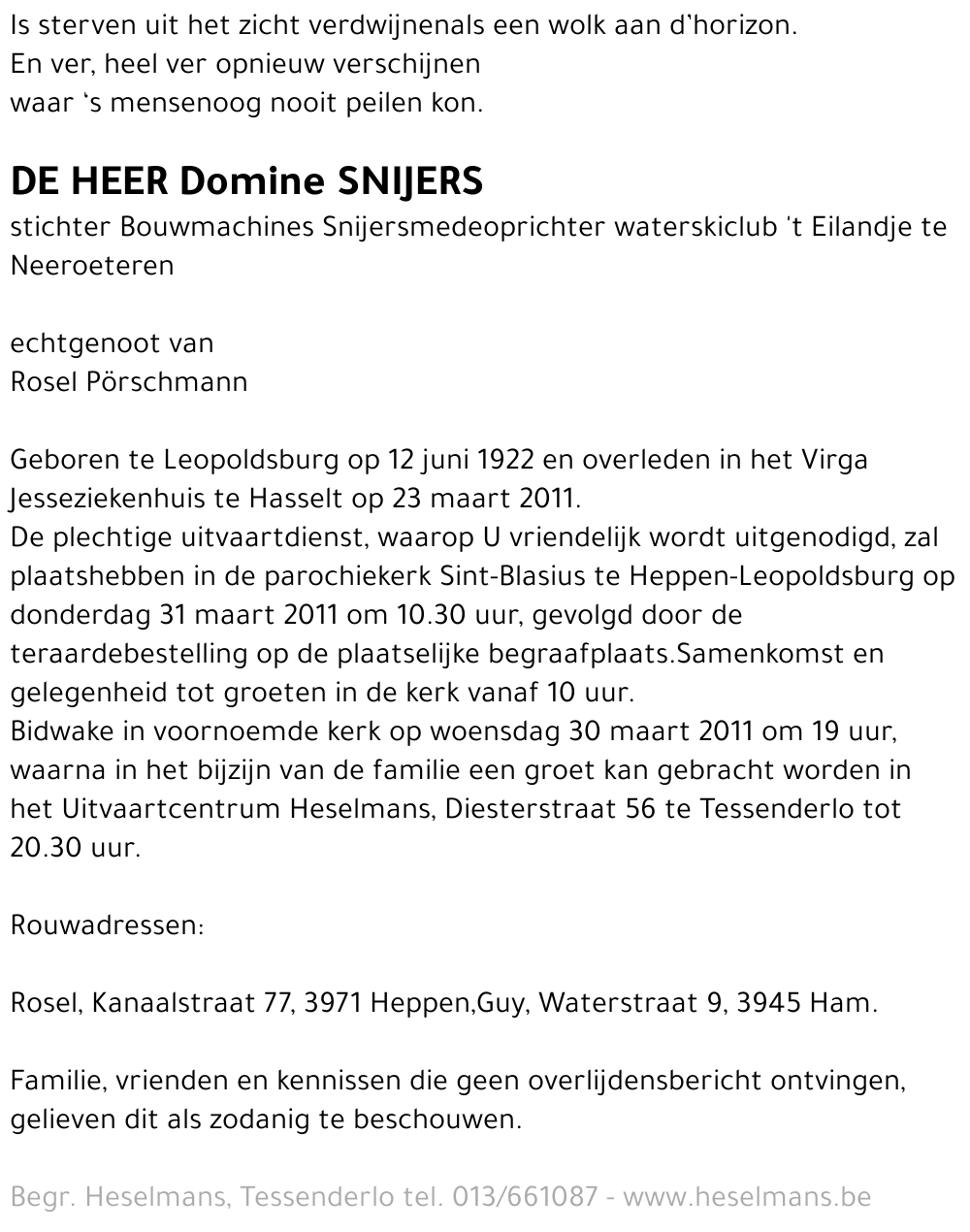 Domine Snijers