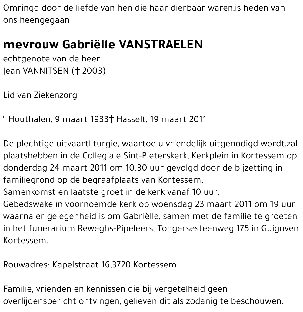 Gabriëlle VANSTRAELEN