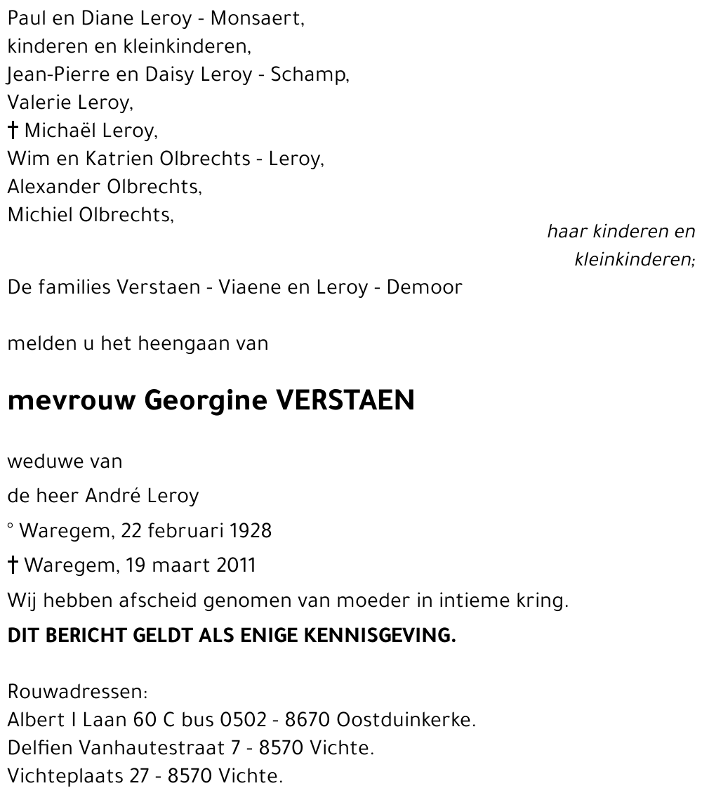Georgine VERSTAEN
