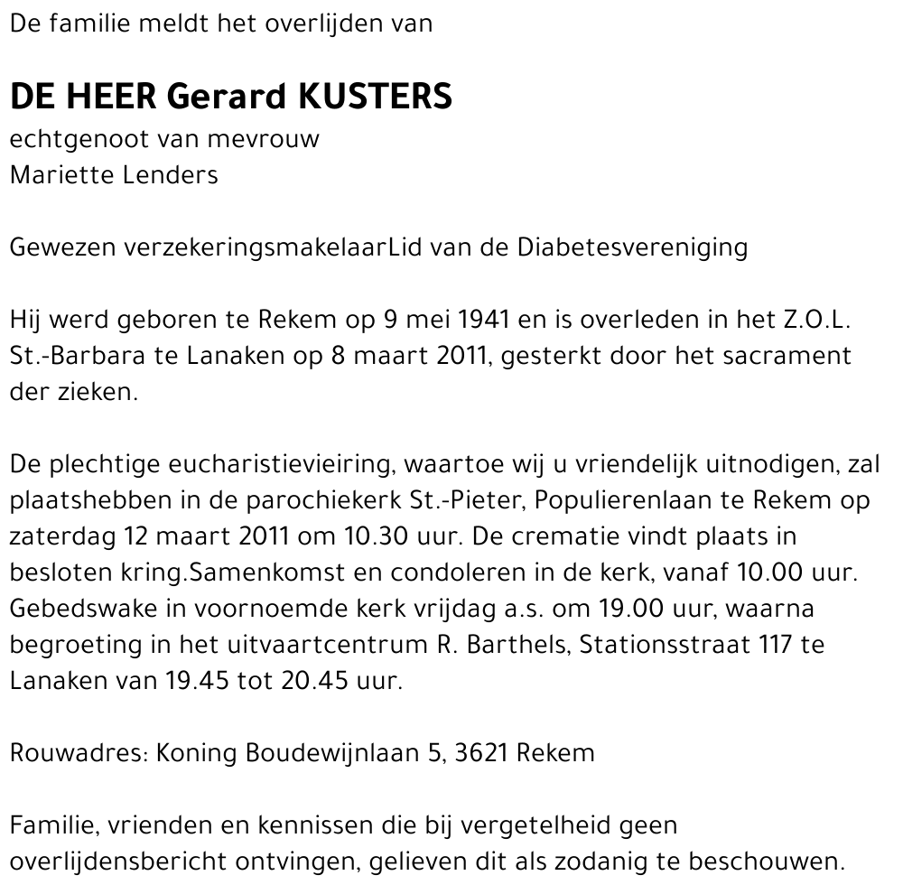 Gerard Kusters