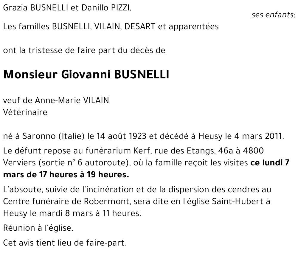 Giovanni BUSNELLI