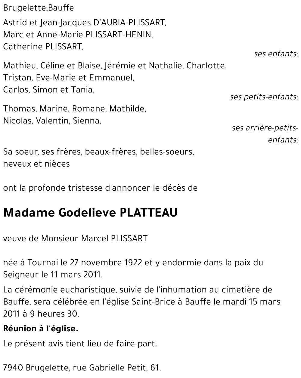 Godelieve PLATTEAU